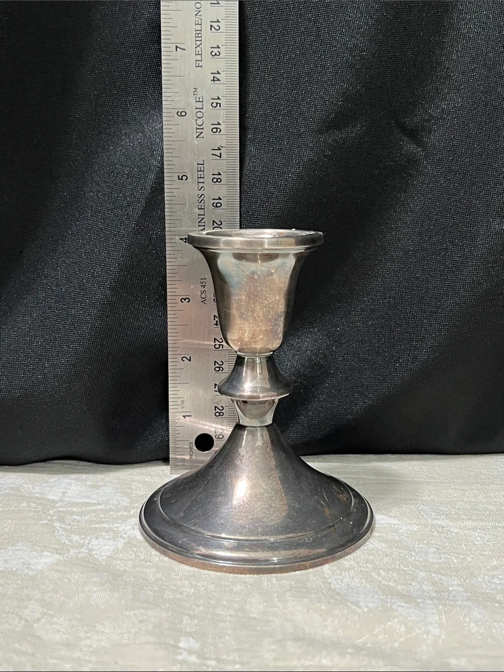 Towle Silver-Plate Pair of Candlesticks